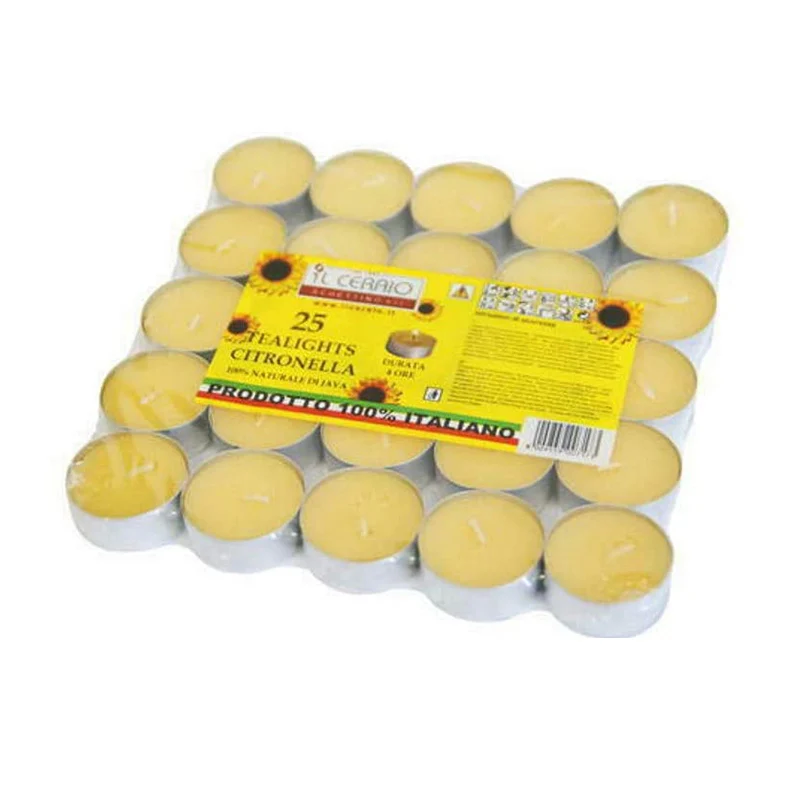 Citronella Tealights 25pz