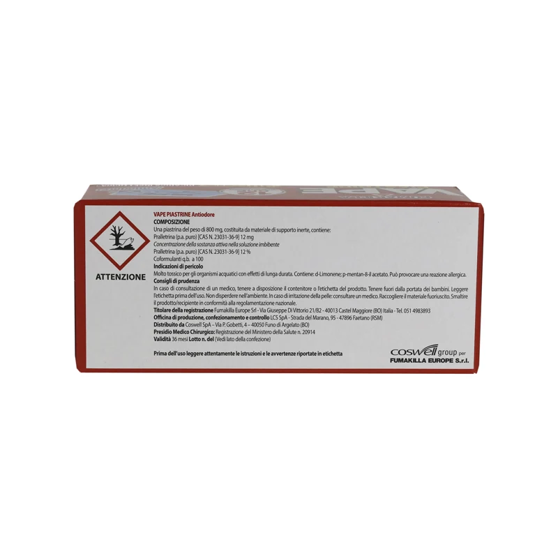 Ricarica Piastrine Antiodore 30 Pz Vape