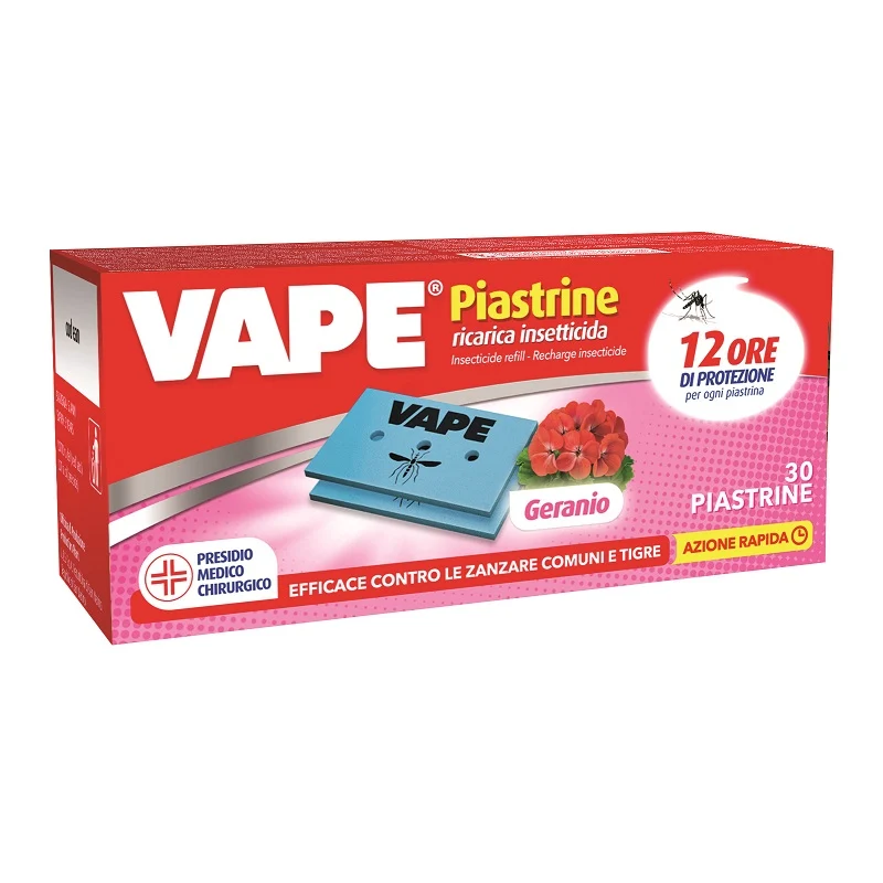 Ricarica Piastrine Gerani/Menta 30pz Vape