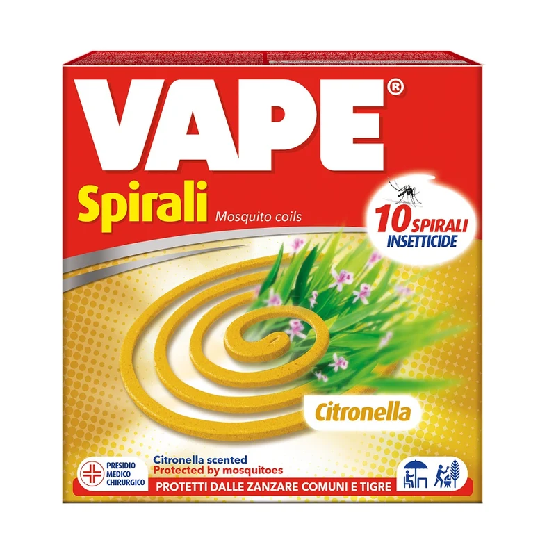 Spirali Profumate Antizanzare 10 Pezzi Vape