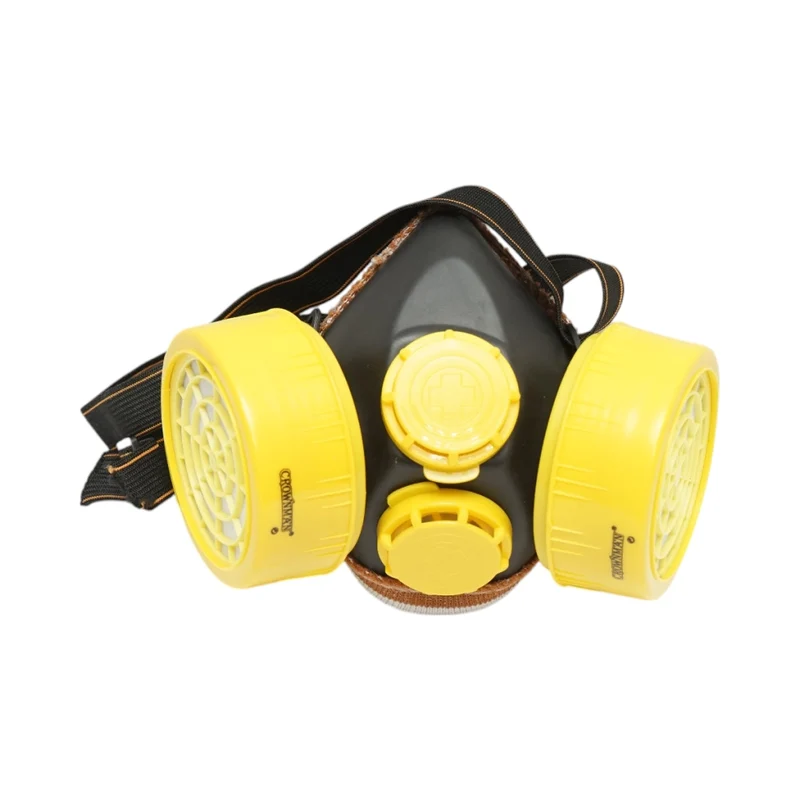 Maschera di protezione contro polvere e vapori con 2 filtri Crownman