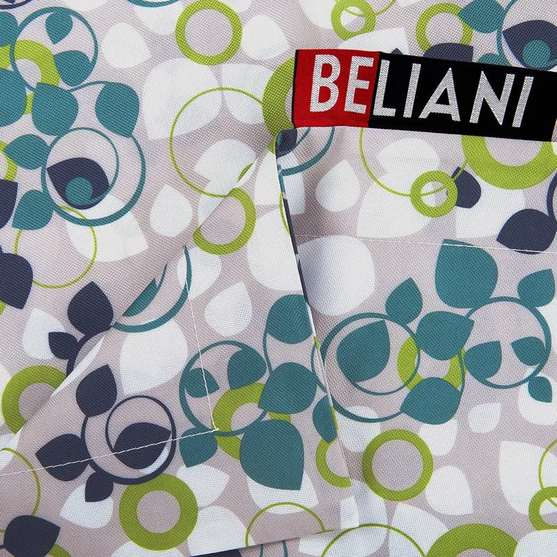Fodera per pouf a sacco grande in nylon con cerniera, impermeabile e resistente, per interni ed esterni, 140 x 180 cm, multicolore moderno