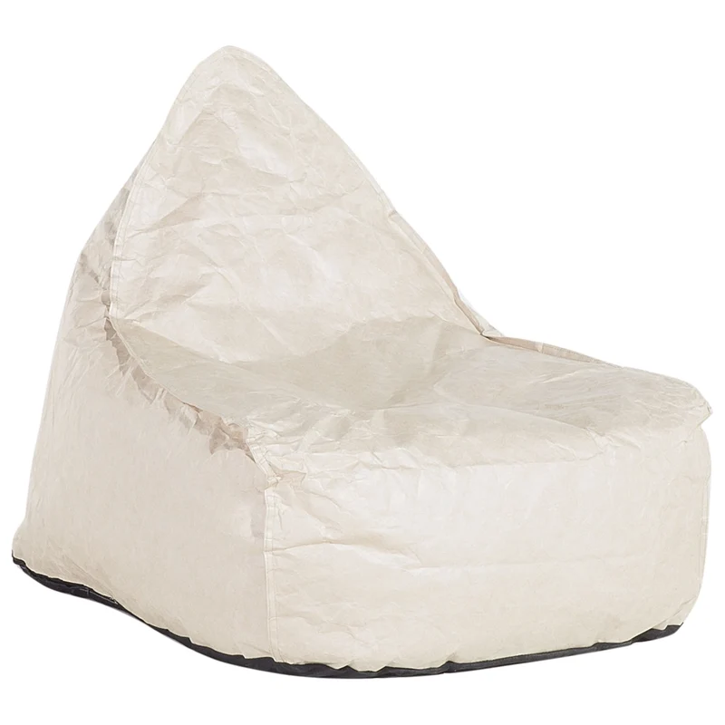 Coperta per poltrona sacco impermeabile grande in nylon grigio 75 x 75 cm con cerniera e velcro