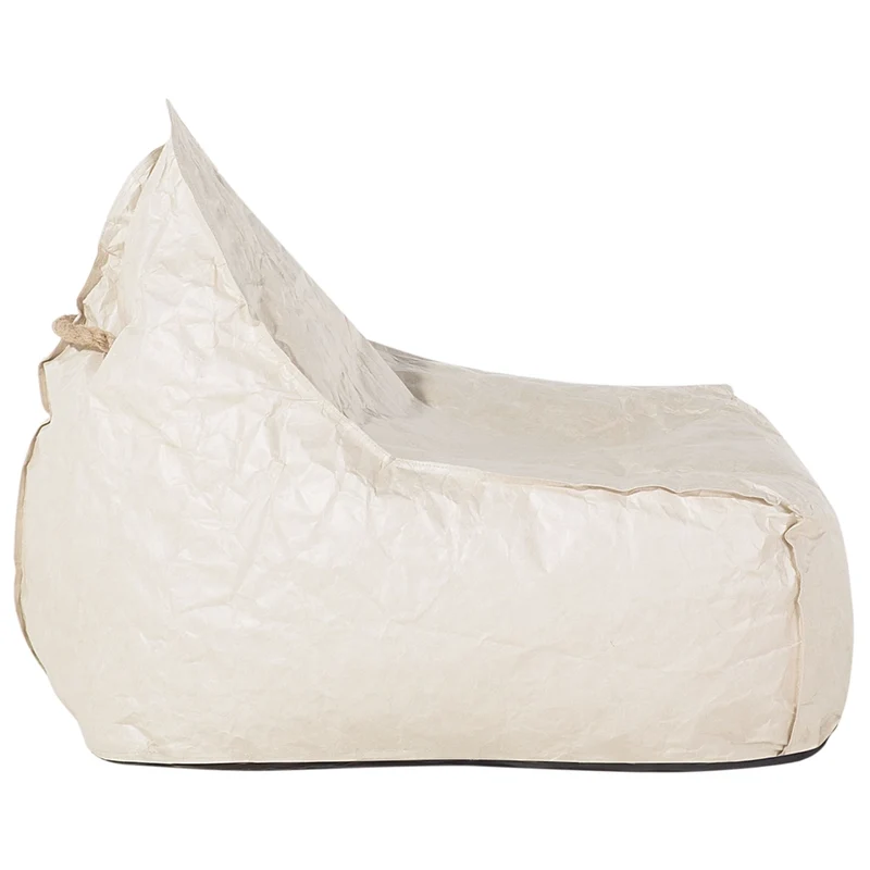 Coperta per poltrona sacco impermeabile grande in nylon grigio 75 x 75 cm con cerniera e velcro