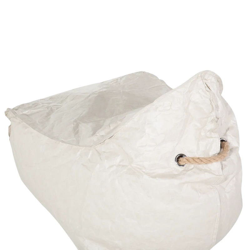 Coperta per poltrona sacco impermeabile grande in nylon grigio 75 x 75 cm con cerniera e velcro