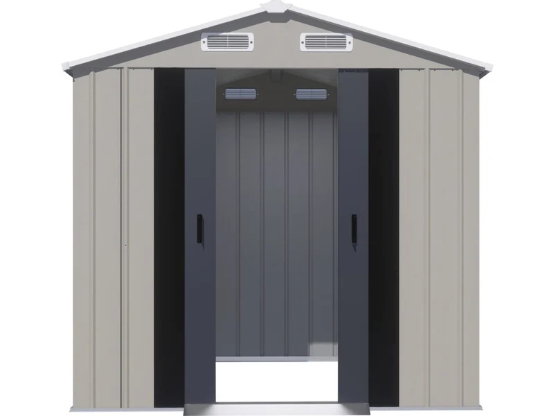 Casetta da giardino in metallo "Nebraska" - 4,12 m² - Grigio