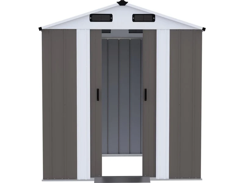 Casetta da giardino in metallo "Dallas II" - 2,17 m² - Colore taupe