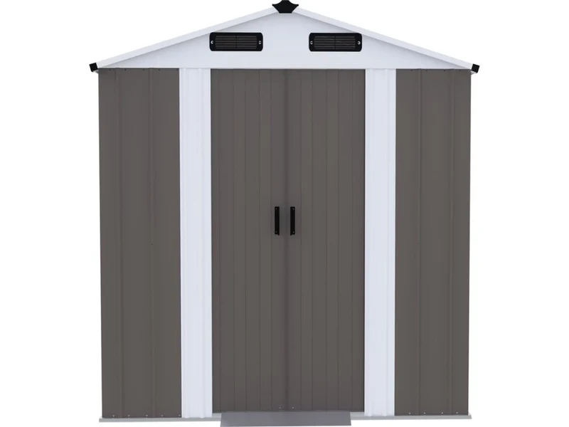 Casetta da giardino in metallo "Dallas II" - 2,17 m² - Colore taupe
