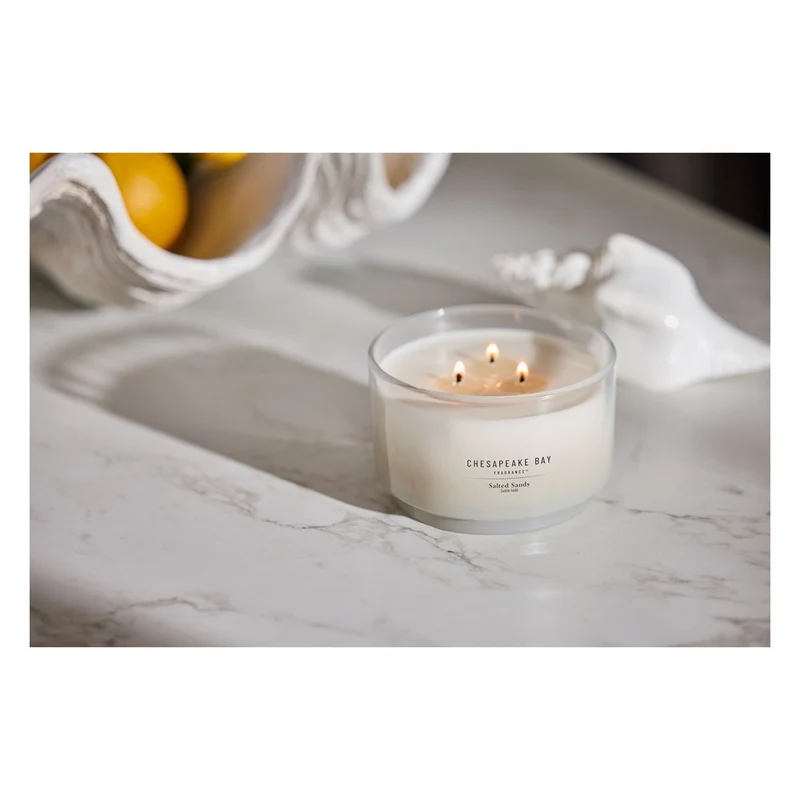 Candela a 3 Stoppini Chesapeake Bay Candle Salted Sands