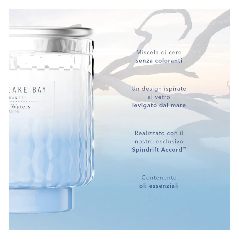 Candela a 3 Stoppini Chesapeake Bay Candle Serene Waters