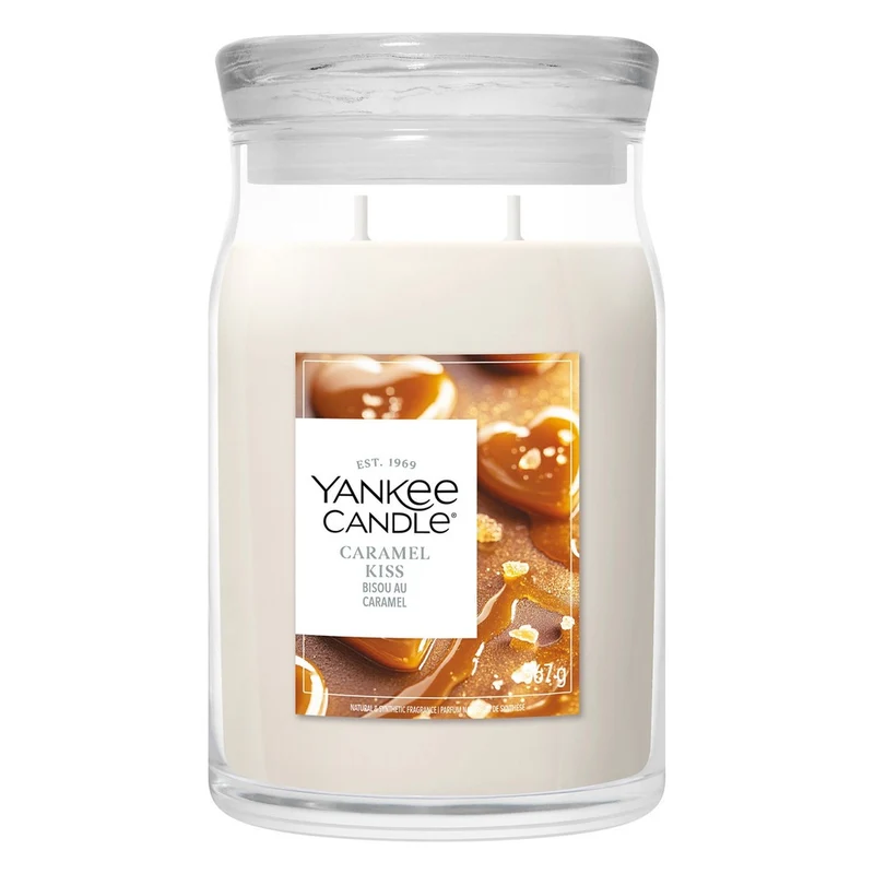 Candela Giara Grande Yankee Candle Signature Caramel Kiss