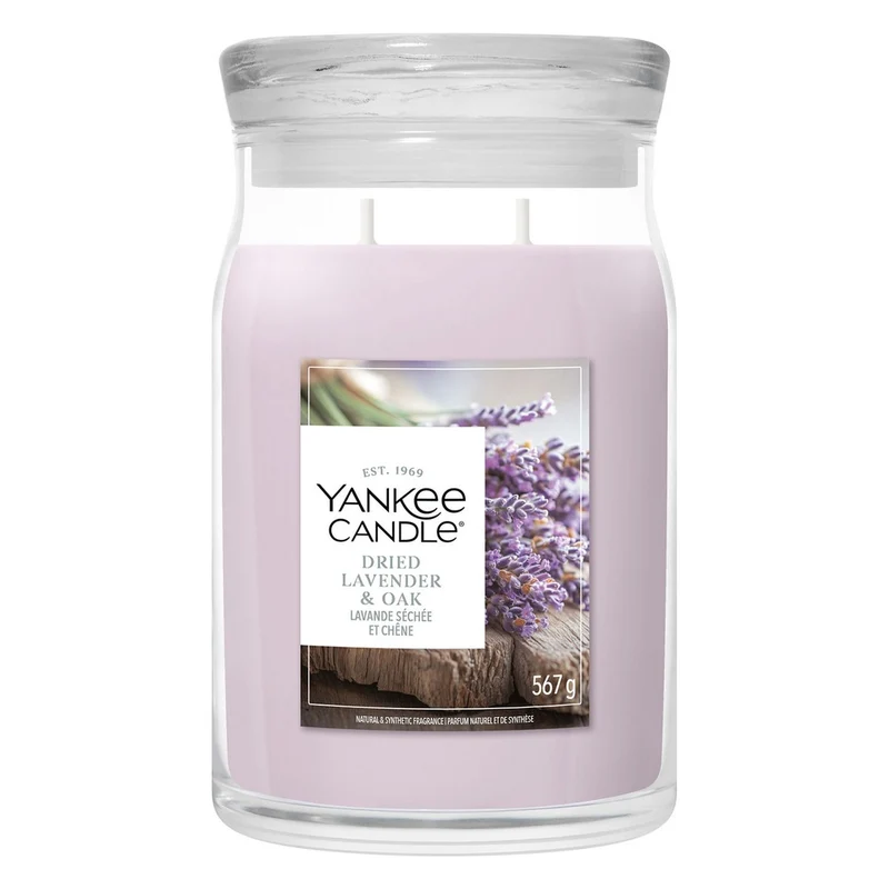 Candela Giara Grande Yankee Candle Signature Dried Lavender & Oak