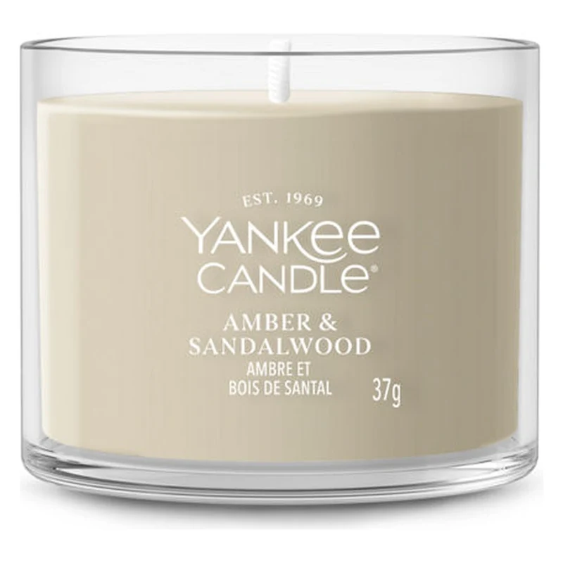 Candela Votiva in Vetro Yankee Candle Signature Amber & Sandalwood