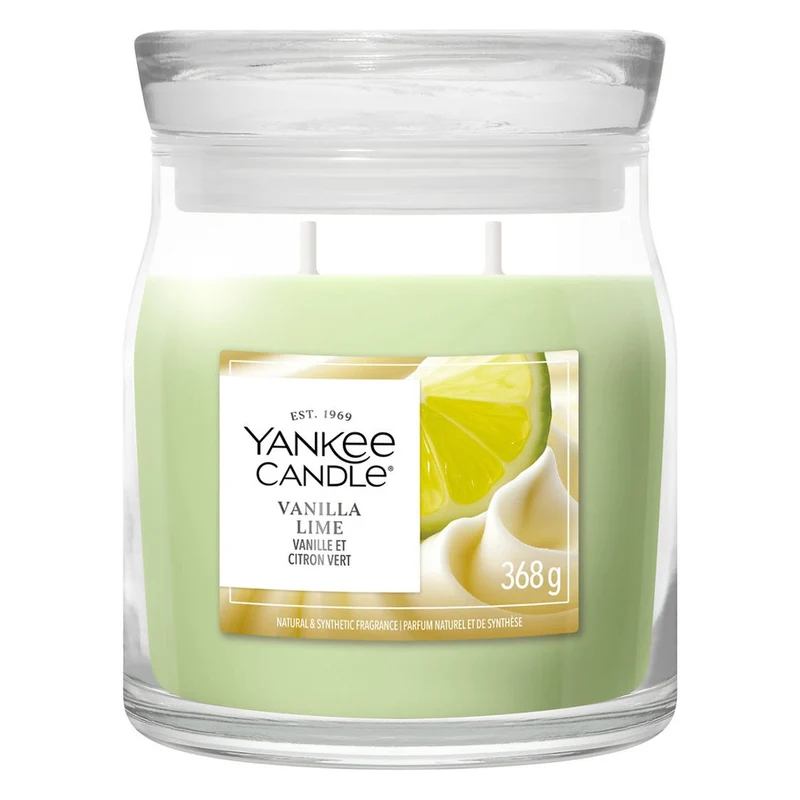 Candela Giara Media Yankee Candle Signature Vanilla Lime