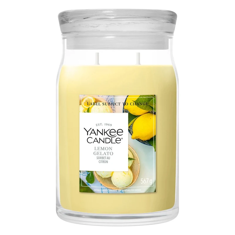 Candela Giara Grande Yankee Candle Signature Lemon Gelato