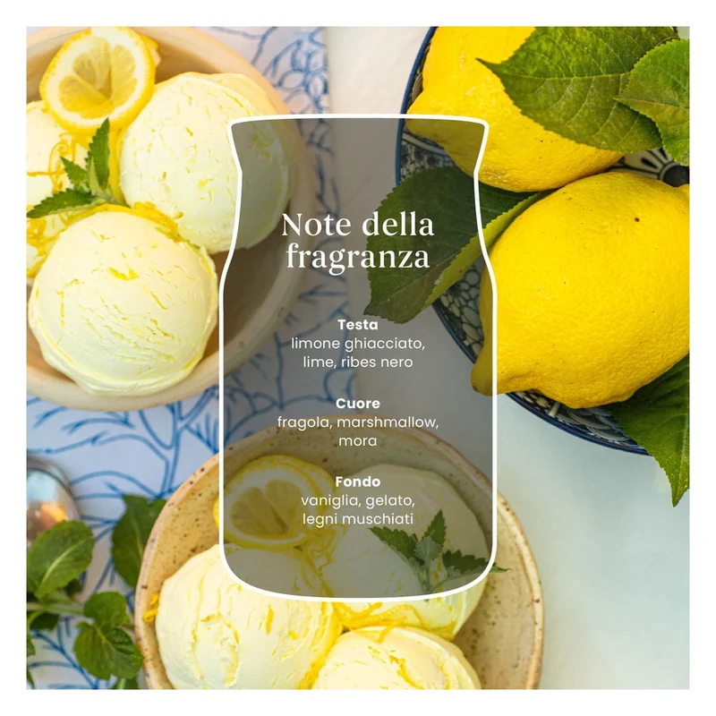 Candela Giara Media Yankee Candle Signature Lemon Gelato