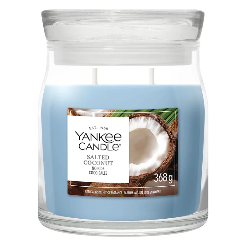Candela Giara Media Yankee Candle Signature Salted Coconut