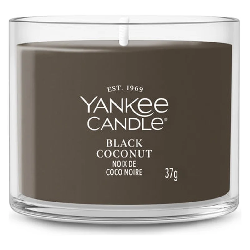 Candela Votiva in Vetro Yankee Candle Signature Black Coconut