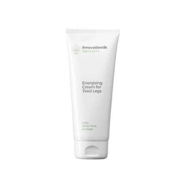 Innovagoods Zencalm Crema Gambe Affaticate Energizzante CBD - Contenuto 200ml - Vegano - Adatto Pelle Sensibile - Provato Dermatologicamente - Non Testato su Animali