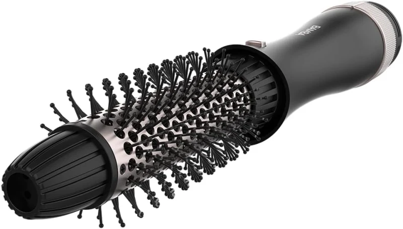 Cecotec Bamba CeramicCare 10in1 Styler Spazzola Lisciante 10 in 1 - Potenza 1500W - Rivestimento Ceramica - Funzione Aria Fredda - Cavo Girevole 360° - Testine Assortite - Nero