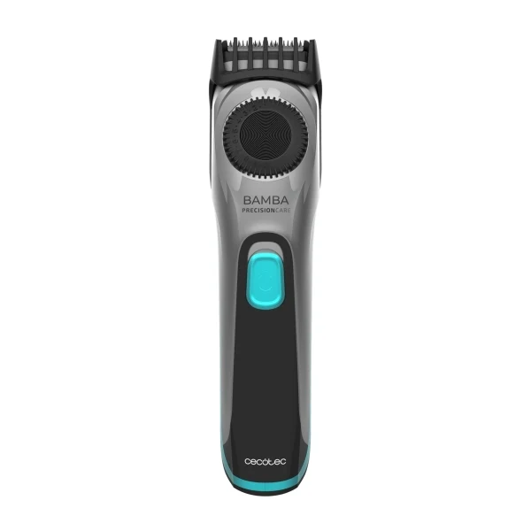 Cecotec Bamba PrecisionCare AllDrive Pro Regolabarba - Lame Titanio - Uso Wireless e con Cavo - Autonomia 75min - Lame Estraibili - Ergonomico - Grigio