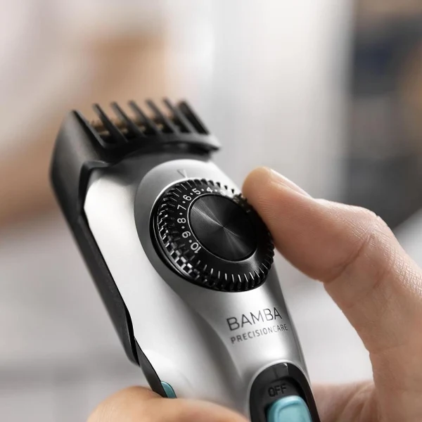 Cecotec Bamba PrecisionCare AllDrive Pro Regolabarba - Lame Titanio - Uso Wireless e con Cavo - Autonomia 75min - Lame Estraibili - Ergonomico - Grigio