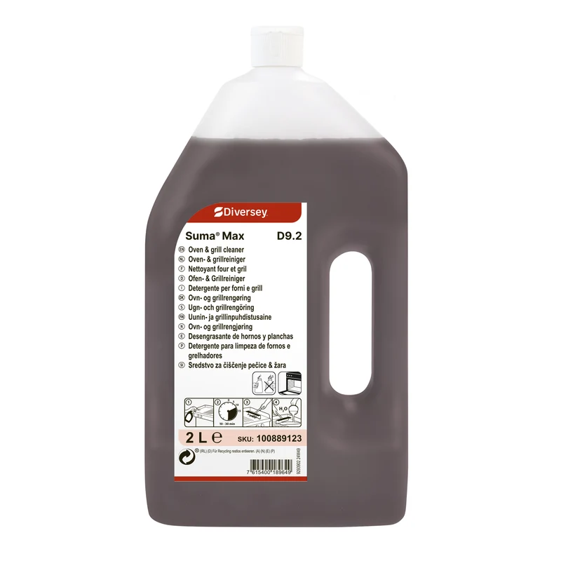 Detergente per forni e grill Diversey Suma Max D9.2 2 litri DISPONIBILE IN 7 GIORNI LAVORATIVI