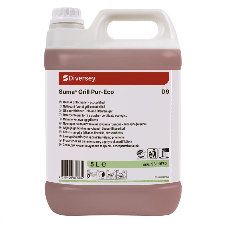 Detergente ecologico per forni e grill Diversey Suma Grill Pur-Eco D9 5 litri