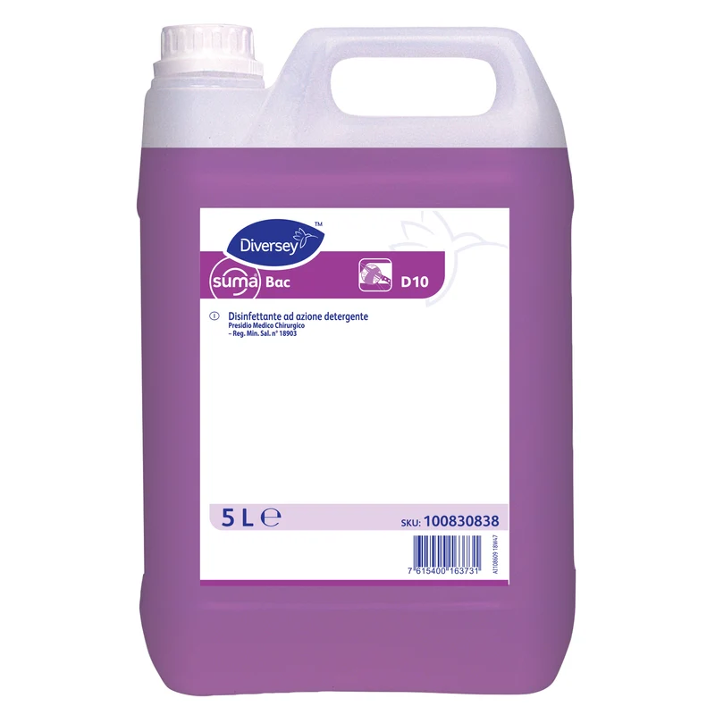Disinfettante ad azione detergente Diversey Suma Bac D10 5 litri DISPONIBILE IN 7 GIORNI LAVORATIVI