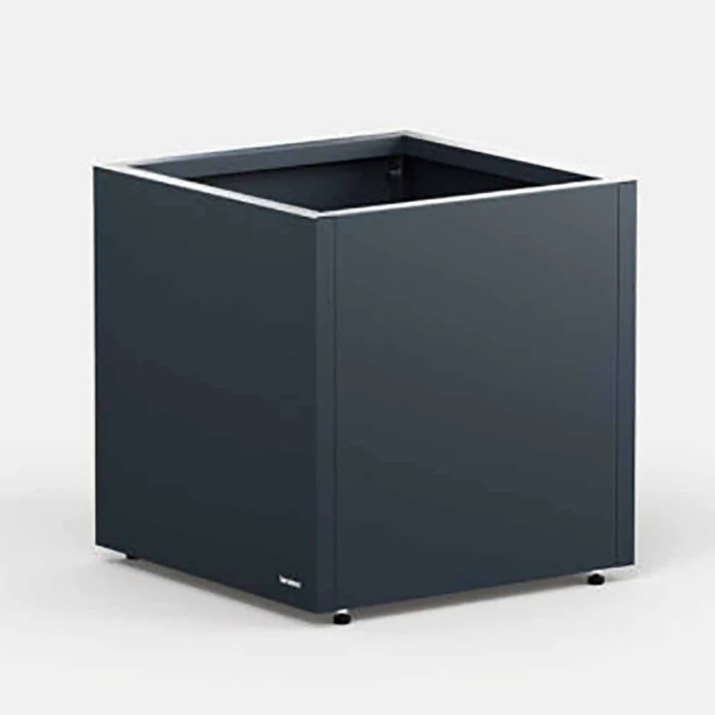 Vaso Herstera Metal Planter Cube 50 Antracite 50x50x50cm 08976805