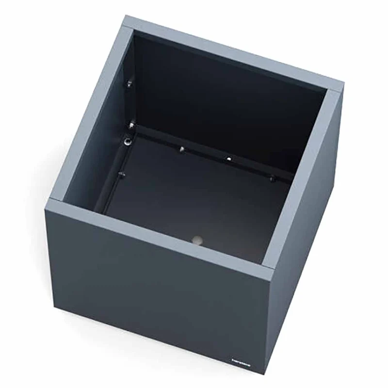 Vaso Herstera Metal Planter Cube 50 Antracite 50x50x50cm 08976805