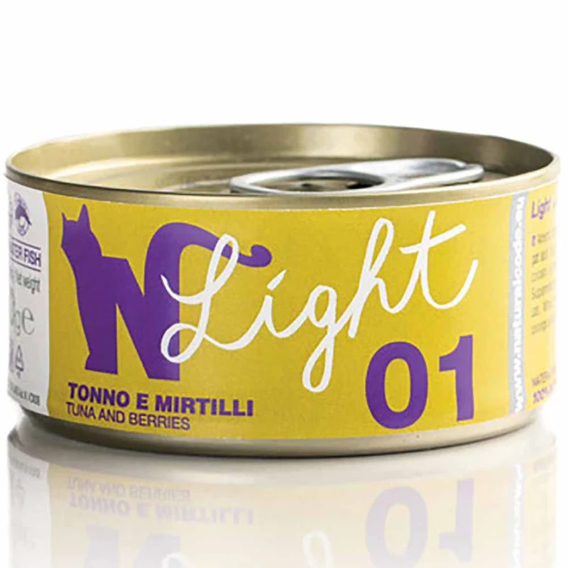 Multipack Natural Code Light 01 Tonno e Mirtilli Alimento per Gatti 4x70g