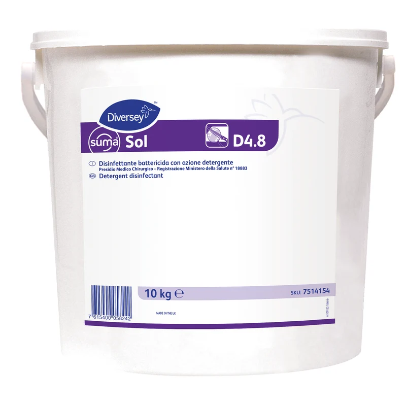 Detergente disinfettante battericida clorattivo Diversey Suma Sol D4.8 10 kg DISPONIBILE IN 7 GIORNI LAVORATIVI