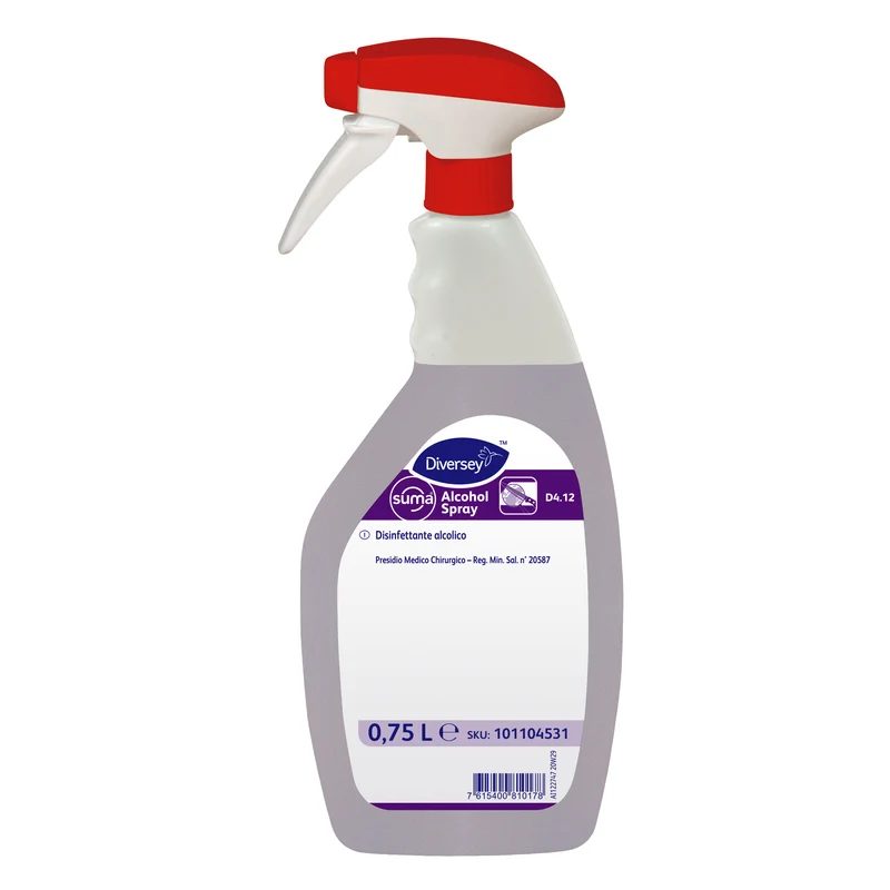 Disinfettante alcolico per superfici dure Diversey Suma Alcohol Spray D4.12 750 ml DISPONIBILE IN 7 GIORNI LAVORATIVI