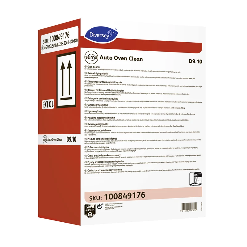 Detergente per forni autopulenti Diversey Suma Auto Oven Clean D9.10 10 litri DISPONIBILE IN 7 GIORNI LAVORATIVI