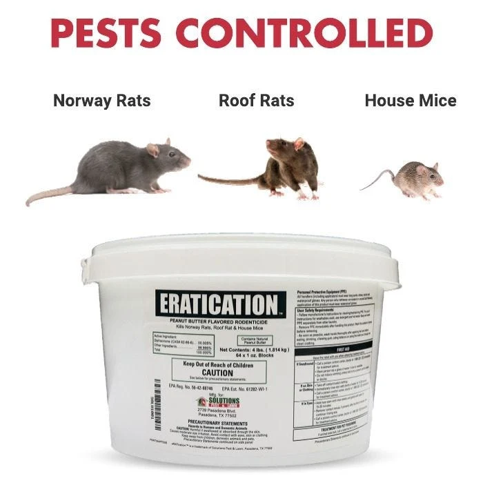 Eratication Rodent Bait 4 lb – Rat & Mouse Poison