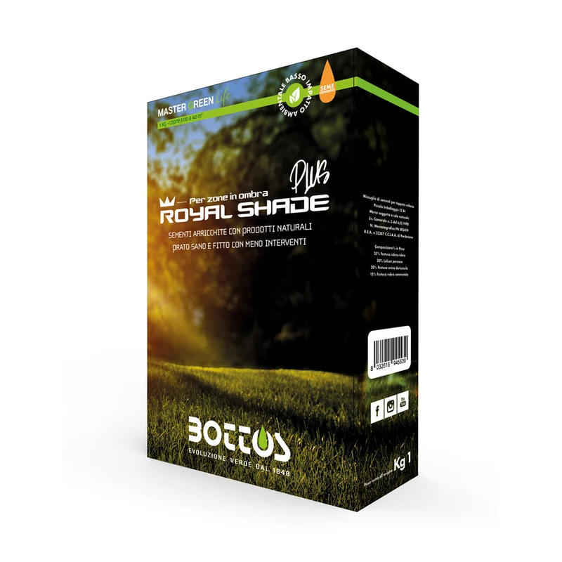 Sementi per prato MG Life Royal Shade Plus 1kg Bottos