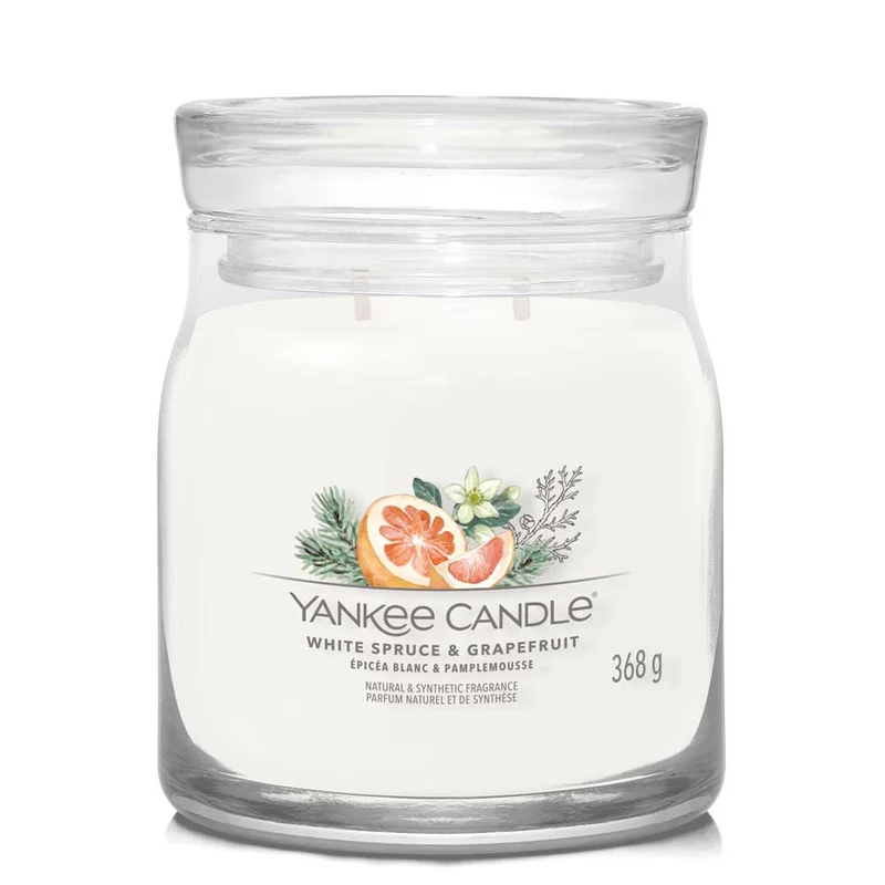 CANDELA GIARA MEDIA WHITE SPRUCE & GRAPEFRUIT