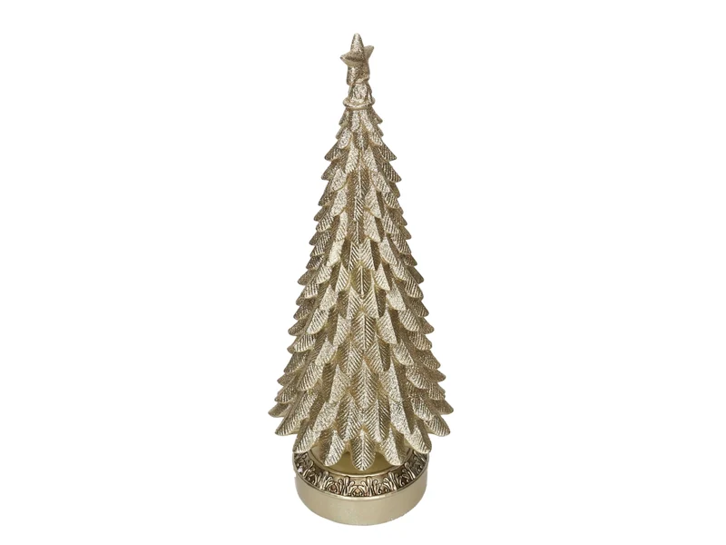Albero maxi decorativo in resina champagne 36x40xh.100cm