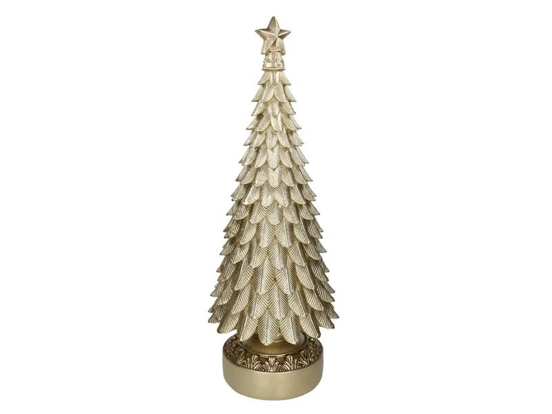Albero maxi decorativo in resina champagne 36x40xh.100cm