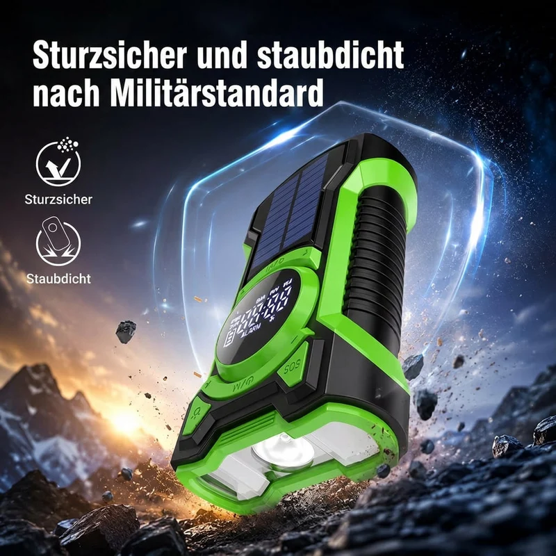 Notfallradio mit Kurbel und Solar | Krisenfunk