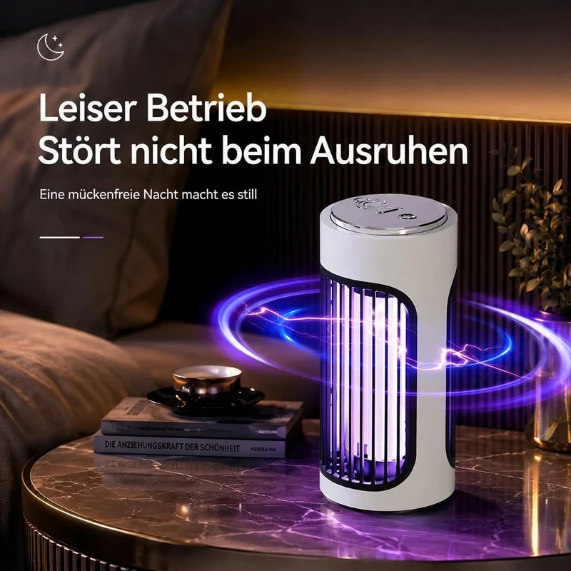 Tragbare UV Insektenlampe mit Akku | Nachtfalk