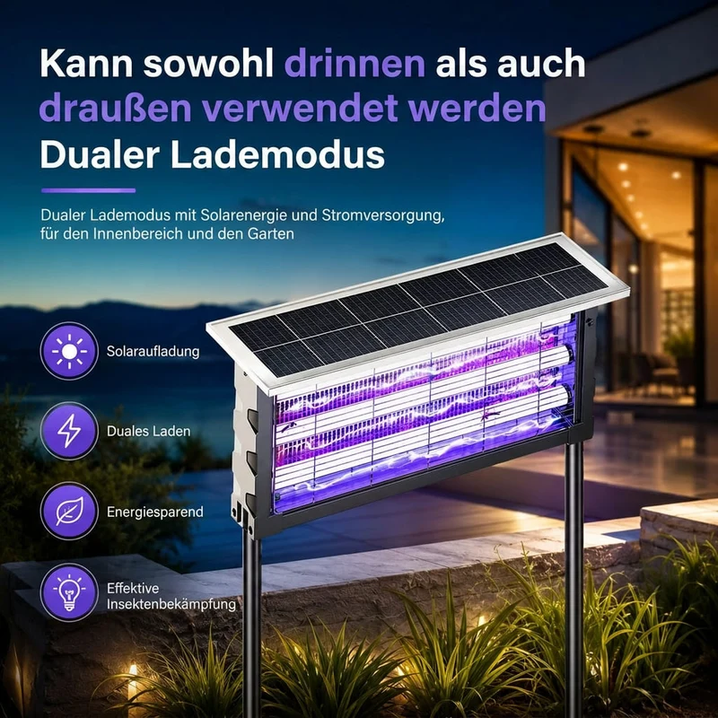 Solar Mückenlampe für außen | Dämmervolt