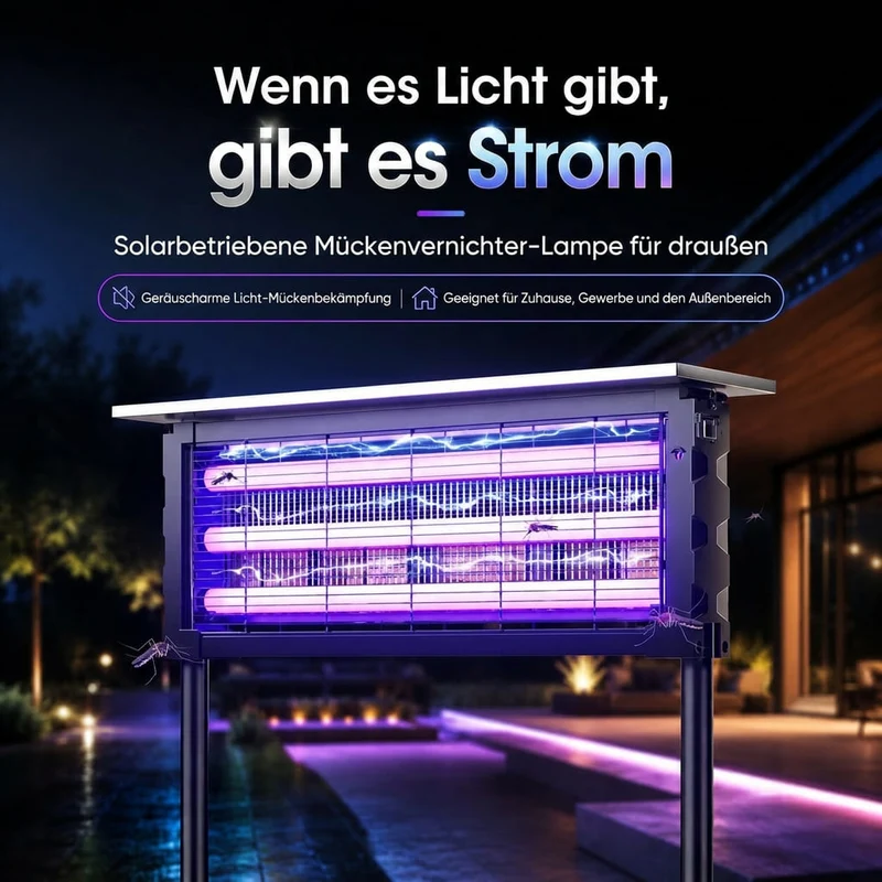 Solar Mückenlampe für außen | Dämmervolt