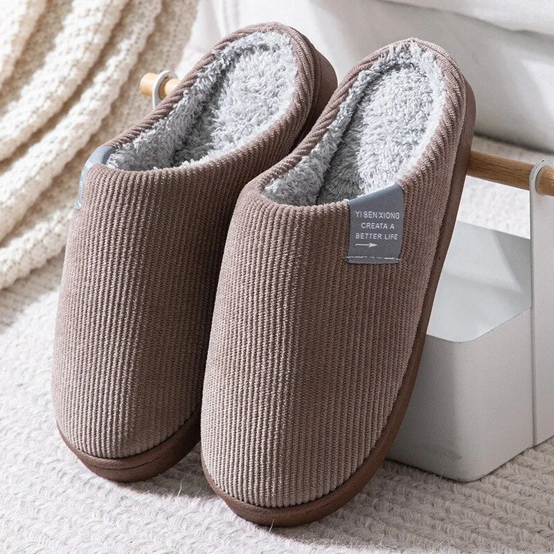 Pantoufles d'Hiver Chaudes pour Femmes & Hommes - Confort Suprême
