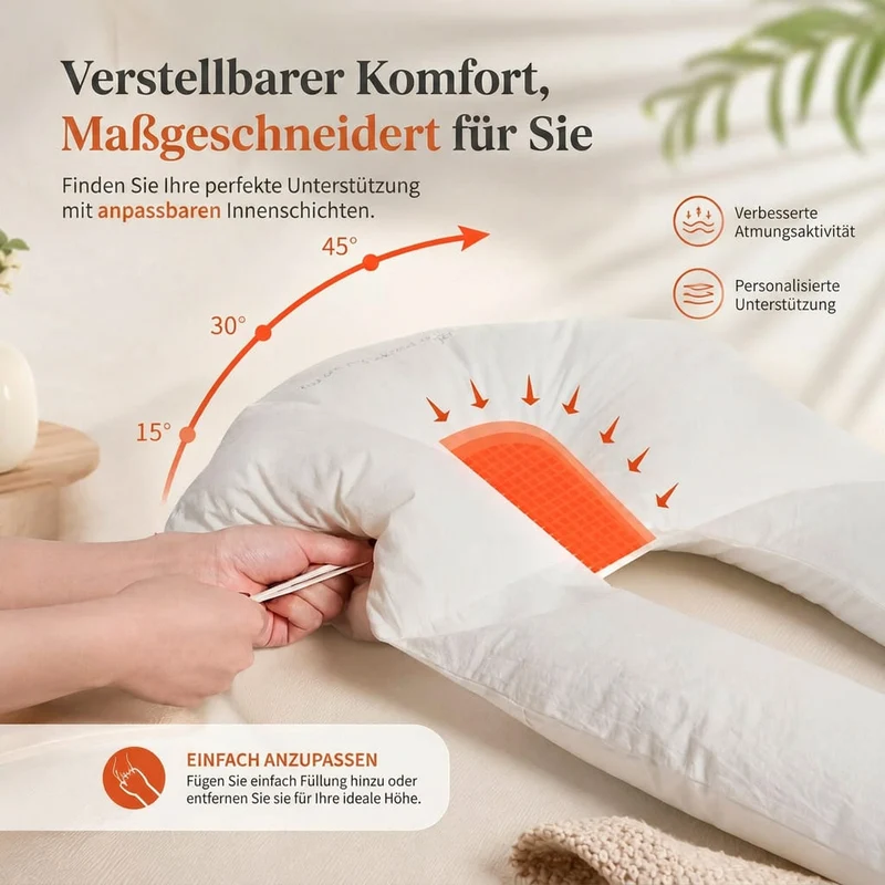 Babykopfkissen mit Seitenstütze | WiegenKontur