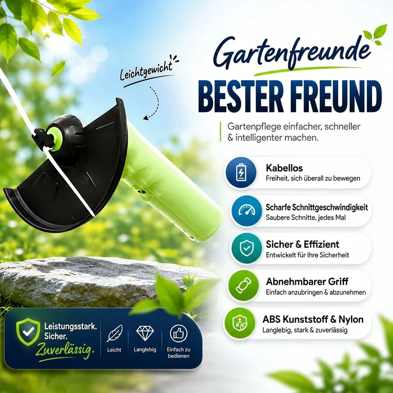 Akku Rasentrimmer Handgerät | Kantenklinge