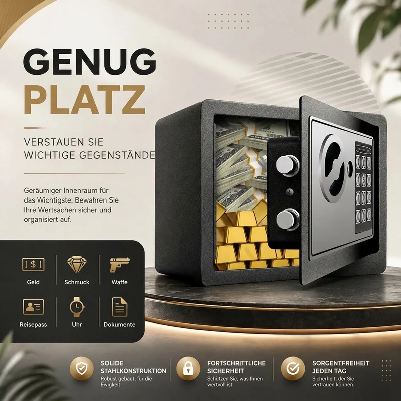 Feuerfester Tresor mit Zahlencode | Glutwacht