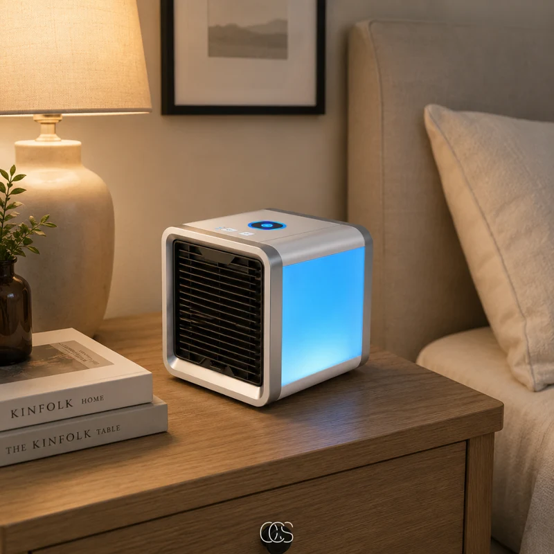 Mini Aircooler – Draagbare Luchtkoeler met 3 Standen & LED-Verlichting