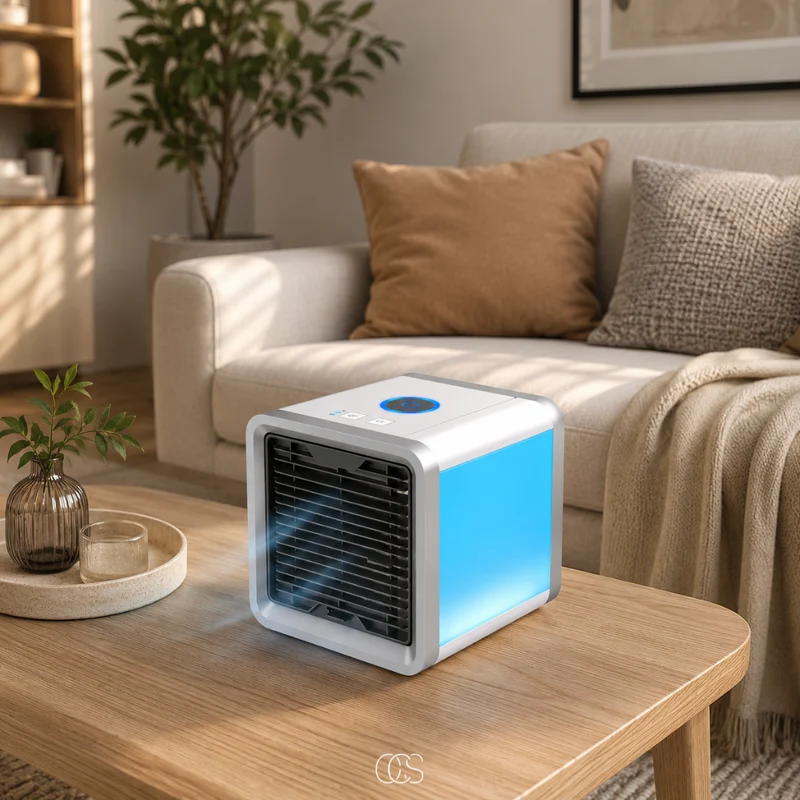 Mini Aircooler – Draagbare Luchtkoeler met 3 Standen & LED-Verlichting